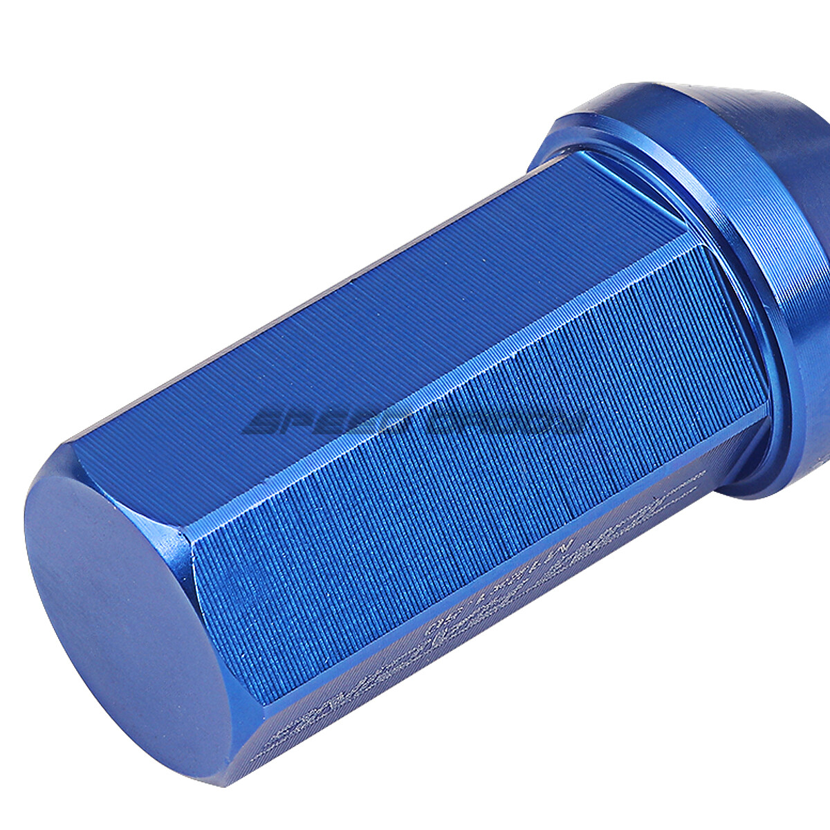 JDM CLOSEDEND ALUMINUM BLUE 20 LUG NUTS SET+ADAPTER M12X1.5 25MM OD