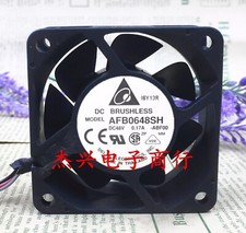 Delta AFB0648SH 6025 DC48V 0.17A 3-Wire Dual Ball Cooling Fan