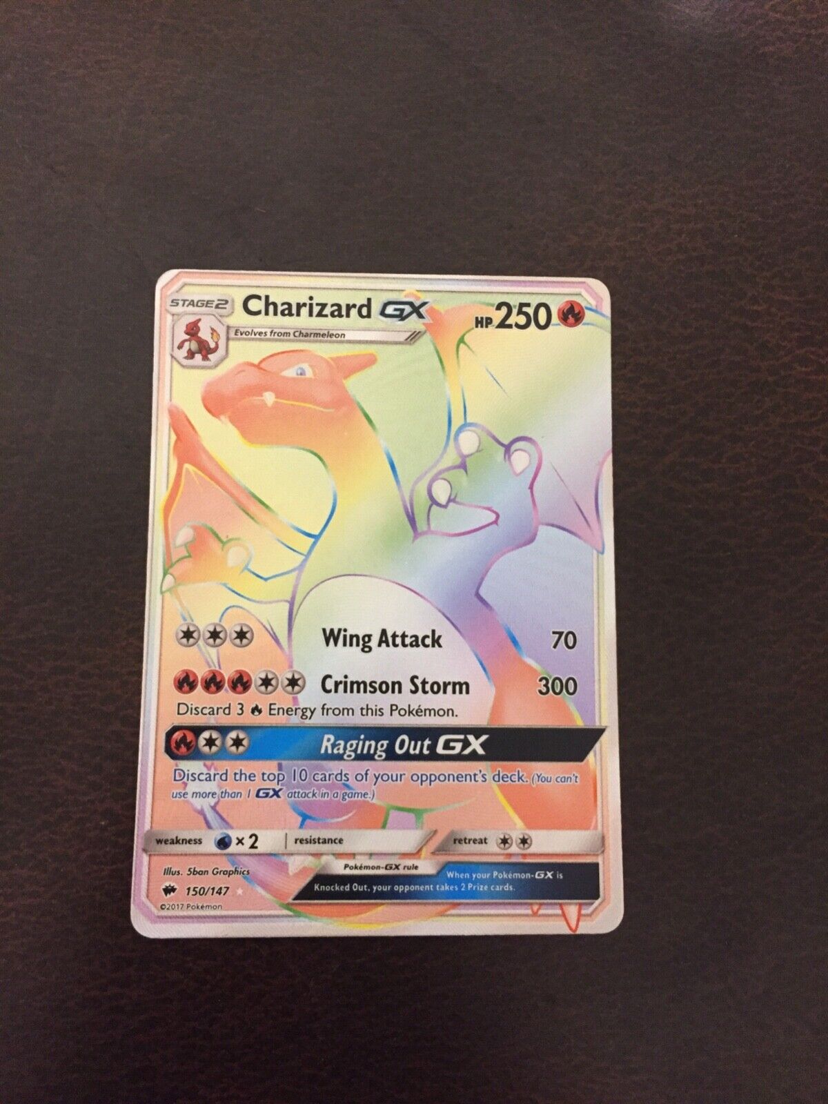 Charizard Gx Rainbow Pokemon