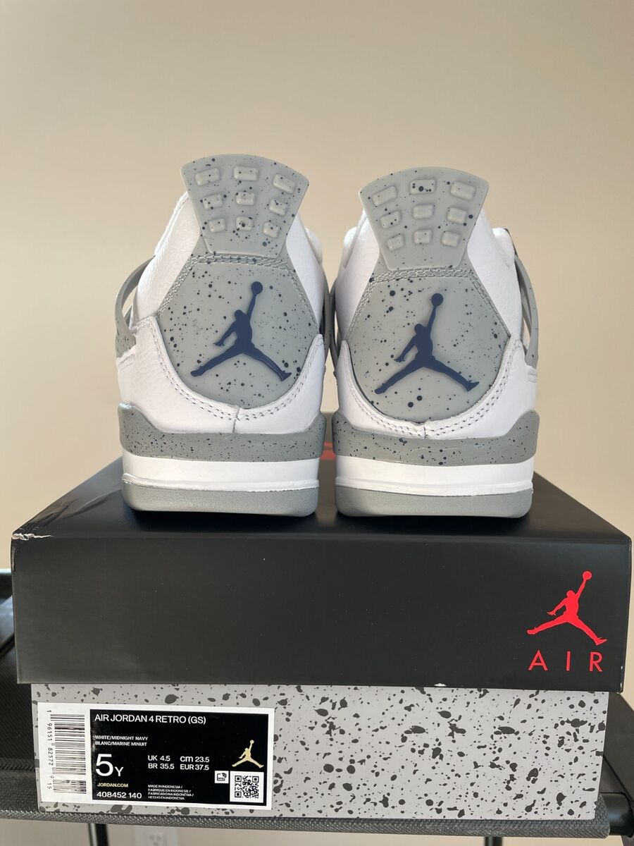 Jordan 4 Midnight Navy Retro GS 5y / 6.5 Women 408452-140 Jordan 4 Midnight Navy Retro GS 5y / 6.5 Women 408452-140
