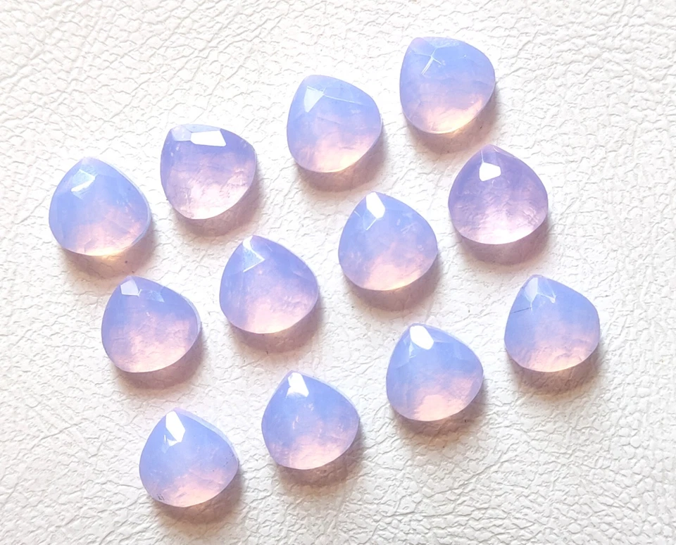 Superb Lavender Quartz Rose Cut Heart Shape Gemstone Cabochon, Loose Gemstone - Image 2 of 4