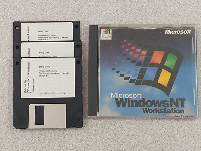 Microsoft Windows NT Workstation OS Version 4.0 CD with CD Key