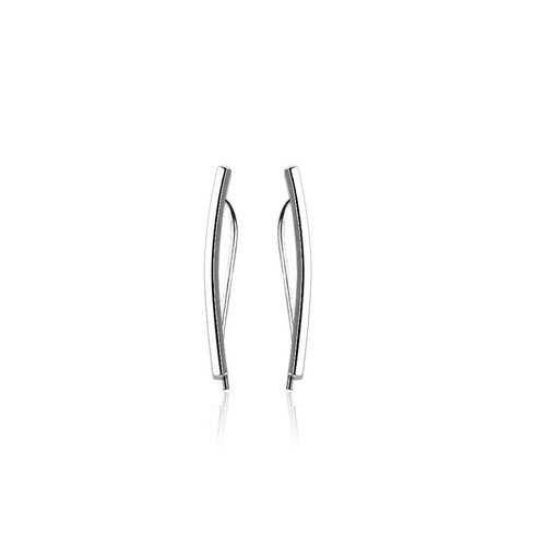 Orecchini a morsetto in acciaio inox orecchini orecchini morsetti ear crawler EL-26 - Foto 3 di 9