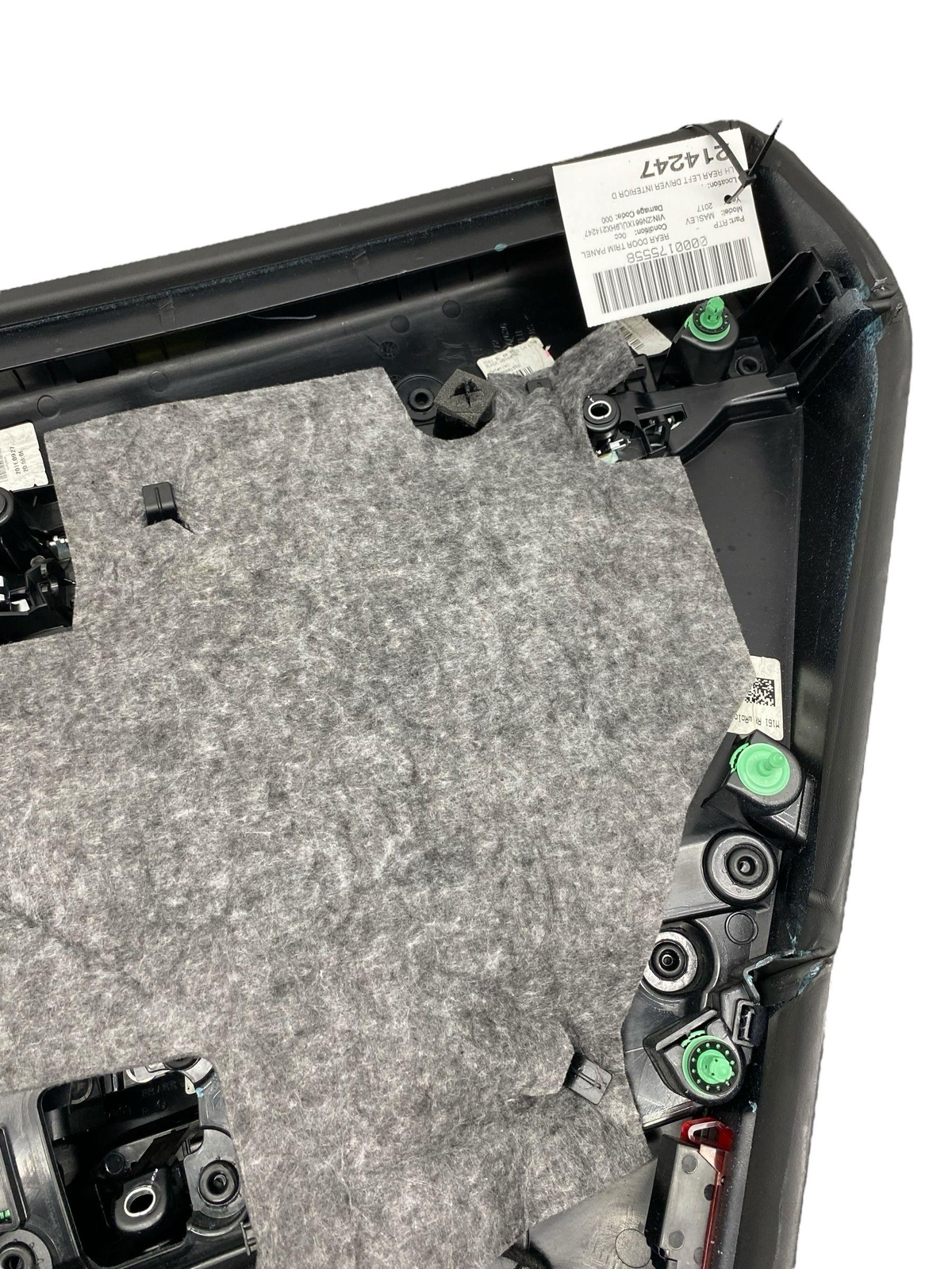 2017 - 2020 MASERATI LEVANTE M161 REAR LEFT INTERIOR DOOR PANEL W/ SWITCH