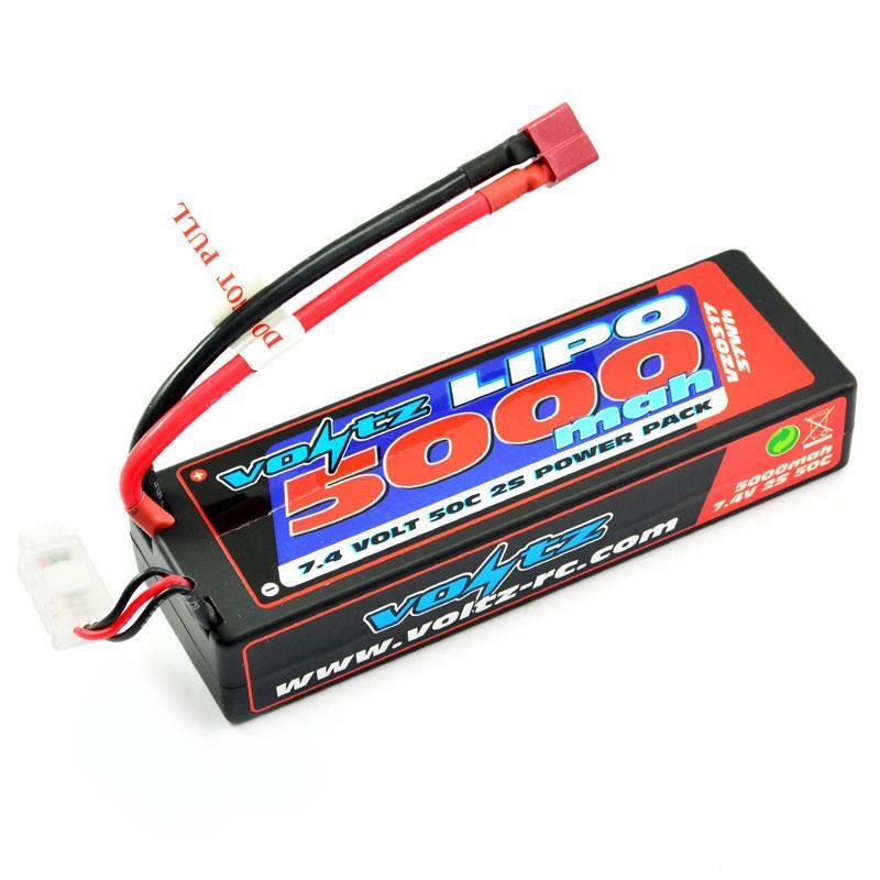 Voltz VZ0317 5000Mah 2S 7.4V 50C Hardcase Lipo Stick Battery Pack