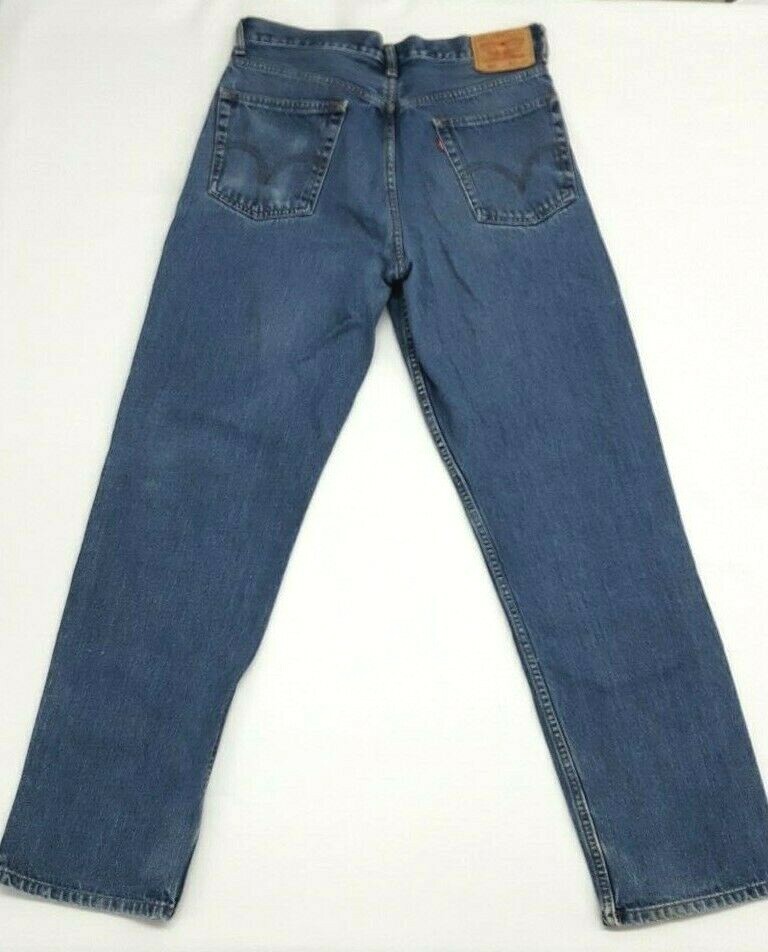 Levi's 550 Relaxed Fit Denim Jeans Tag W34 X L34 Medium Blue Levi's 550 Relaxed Fit Denim Jeans Tag W34 X L34 Medium Blue