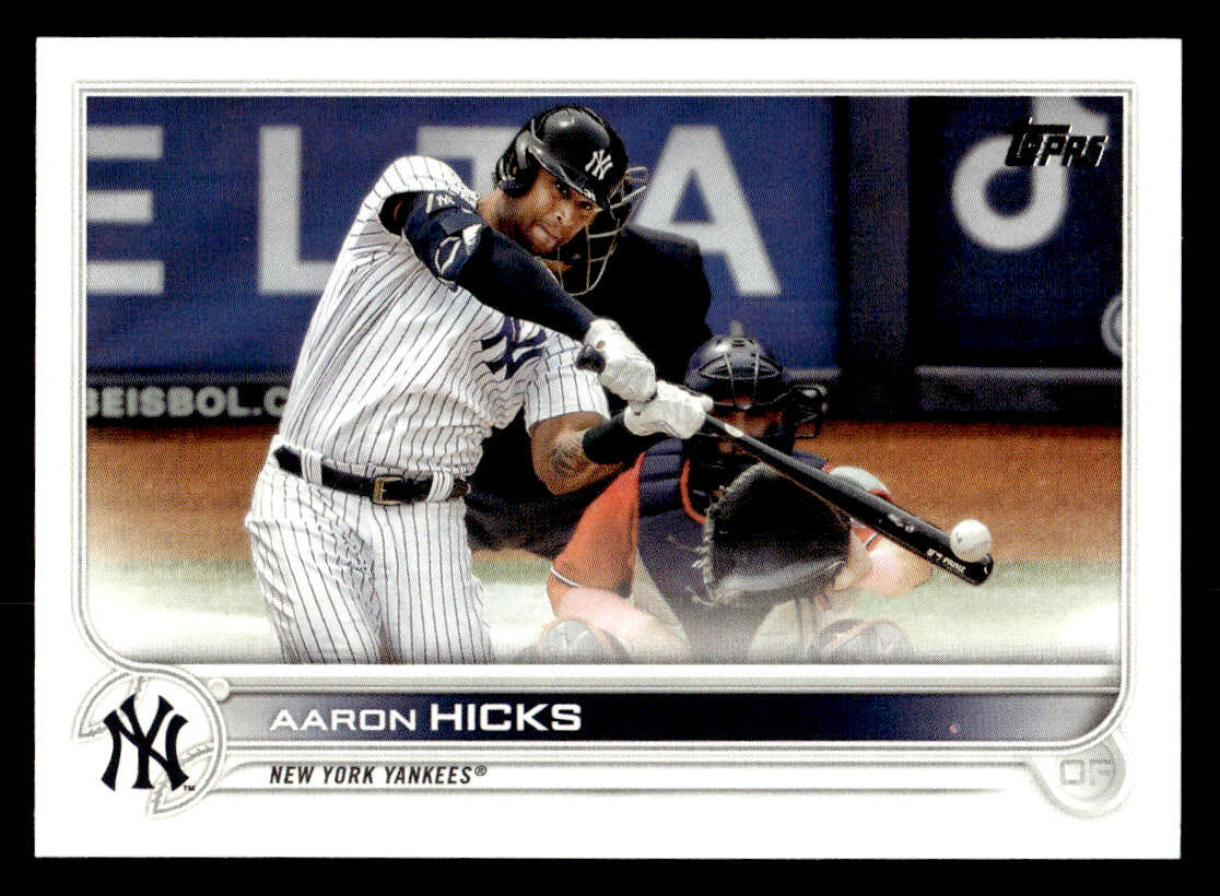2022 Topps #497 Aaron Hicks Card New York Yankees