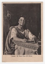 Venosa - Q. Orazio Flacco (Di Chirico) Dipinto pittura a olio - Cartolina - 1944