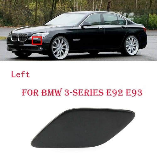 Bumper Headlamp Headlight Washer Jet Primed Cover Cap For BMW 3 Series