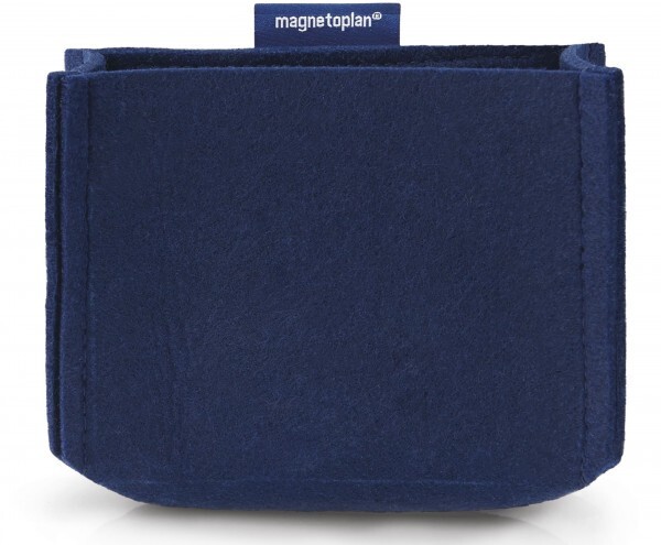 Magnetoplan Tray Pencil Cup, Blue, Medium, 100mm Height, 130mm Width, 60mm Lengt