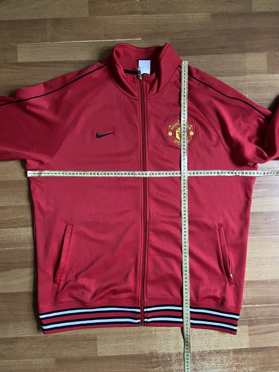 MANCHESTER UNITED PRE MATCH FOOTBALL SOCCER TRACK JACKET NIKE