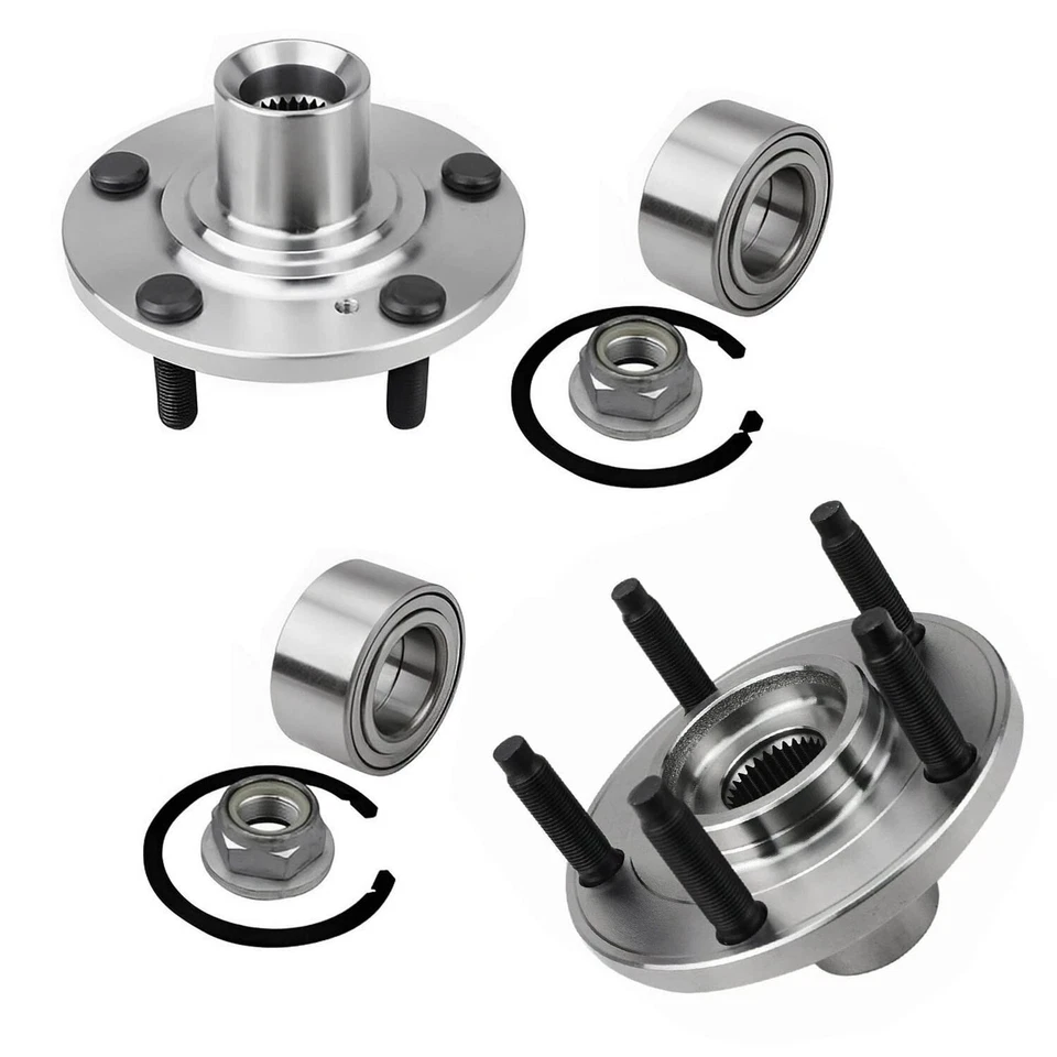 AWD Front Wheel Bearing Hubs CV Axle Shaft for 2007 - 2010 Ford Edge Lincoln MKX - Image 2 of 4