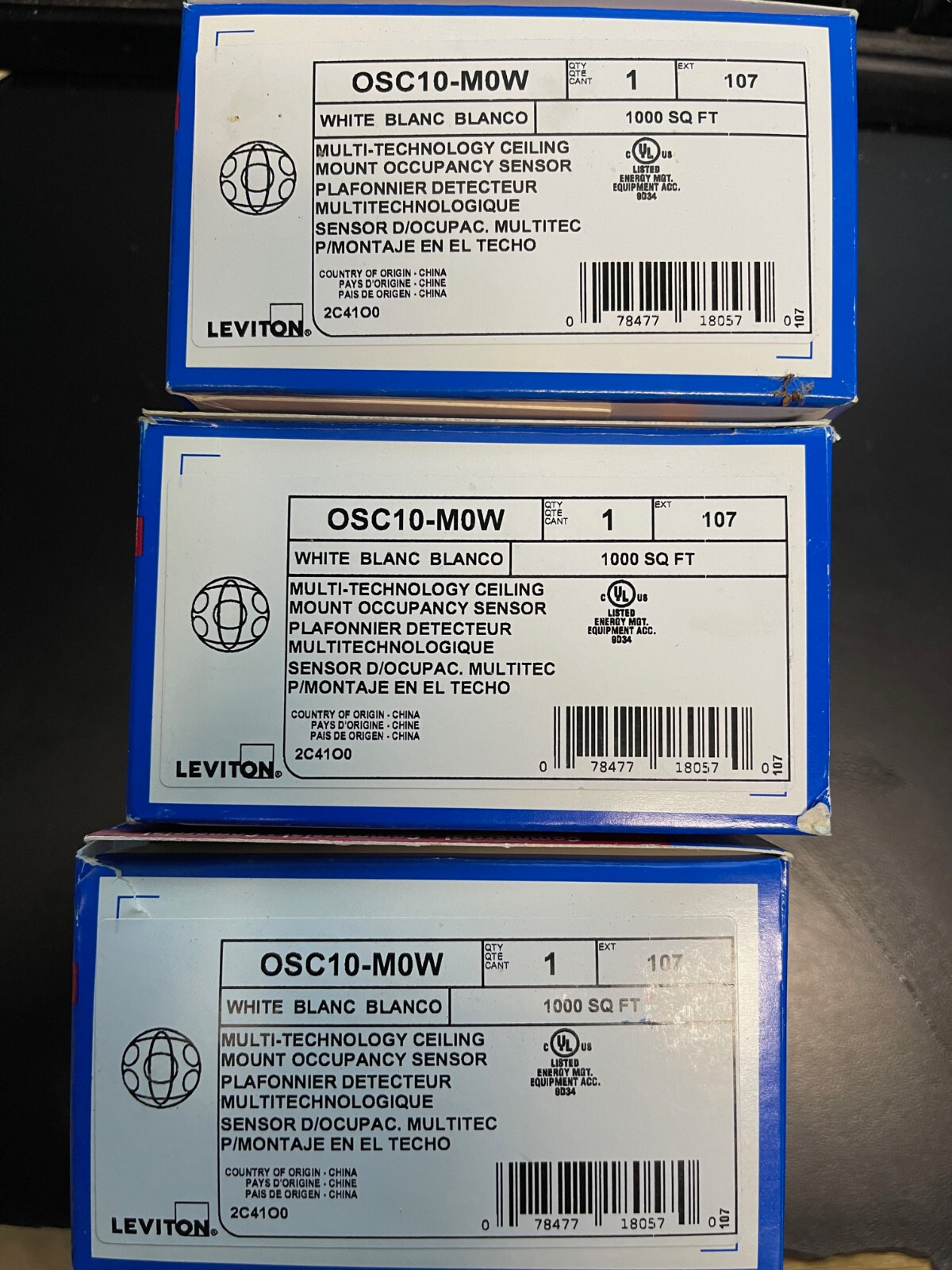 OSC10M0W Leviton MultiTechnology Ceiling Mounted Occupancy Sensor
