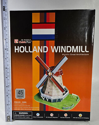 CUBICFUN 3D PUZZLE C089H HOLLAND WINDMILL 45 Pcs 10.4