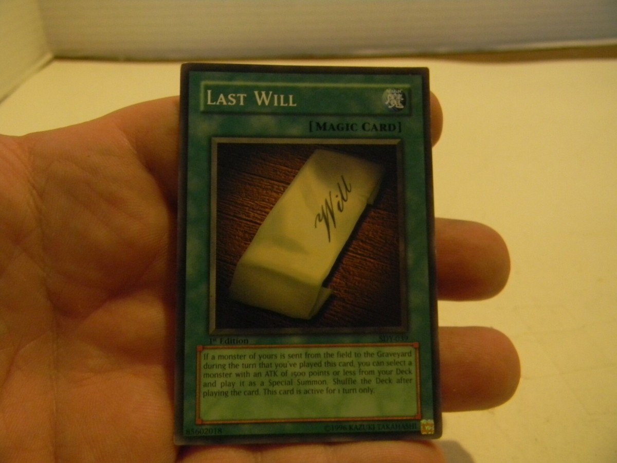 YU-GI-OH CARD TCG LAST WILL SDY-039 NRMT INVEST NOW