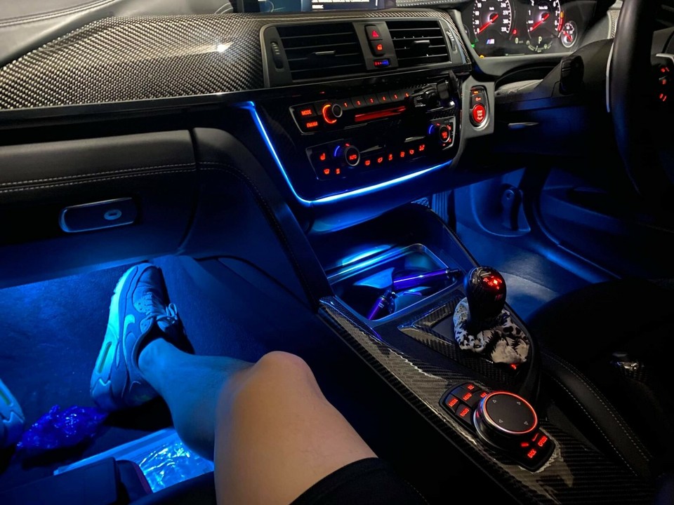BMW interior LED ambient lighting package for F30 F32 F36 F80 F82 F83 3 ...