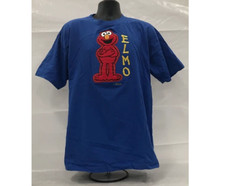 Vintage 1990s Sesame Street Elmo Shirt Embroidered USA Made Single Stitch XL