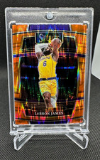 LEBRON JAMES 2021-22 Select Concourse Orange Flash Prizm #100