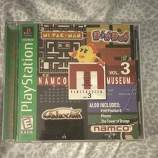 NAMCO Namco Museum Vol. 3 PS1 NTSC-U/C E Rated Multiplayer Manual