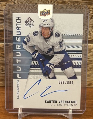 2019 SP Authentic Auto Future Watch Rookies /999 Carter Verhaeghe #204 Rookie RC