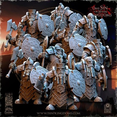 Dwarven Kingdoms Ironhead Warriors | The Beholder Miniatures