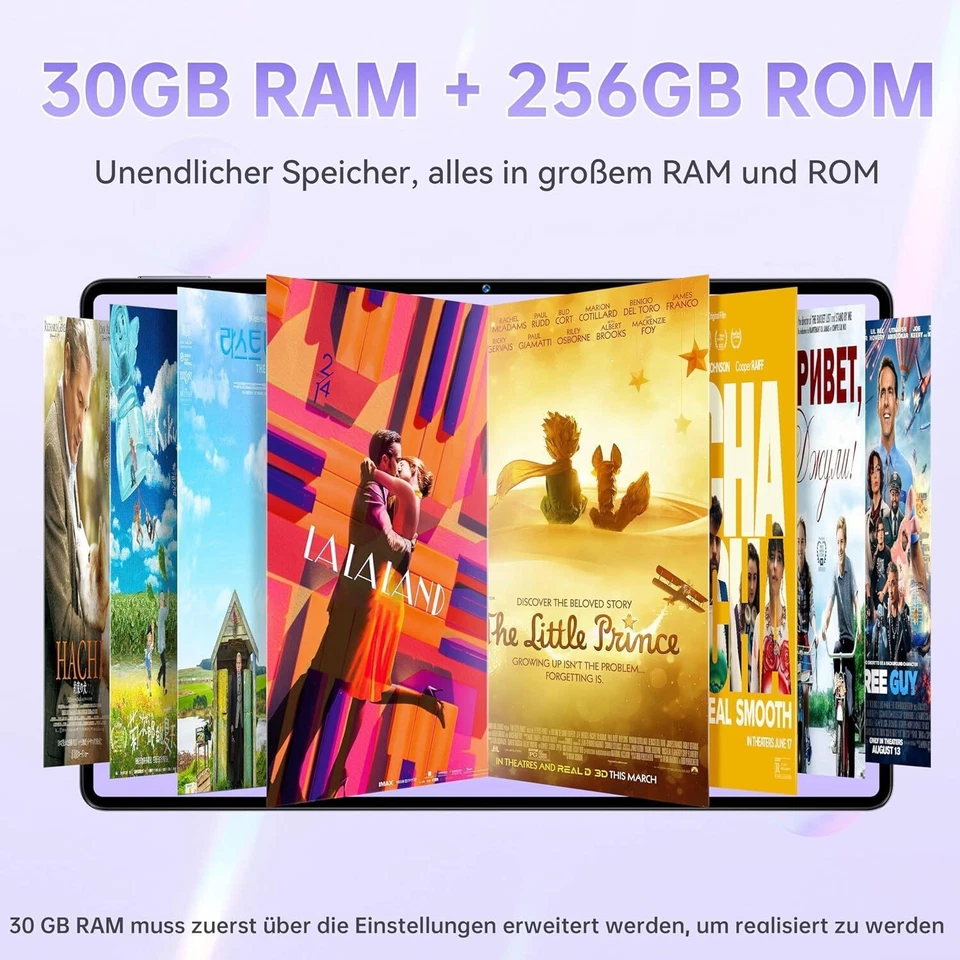 OUKITEL OT8 Android 14 Smart Tablet 30GB + 256GB 8800mAh 11 Zoll Android Tablet - Bild 3 von 4