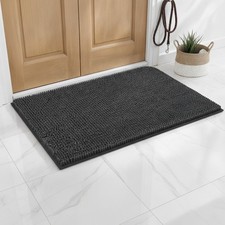 30" x 20" Dog Door Mat, Absorbent, Non-Slip, Quick Dry, Dark Grey