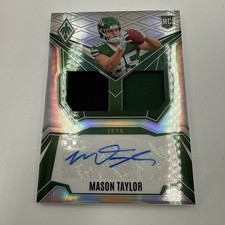 Mason Taylor 2025 Phoenix Dual Rookie Patch Auto Silver RC #DRP-MTR /149