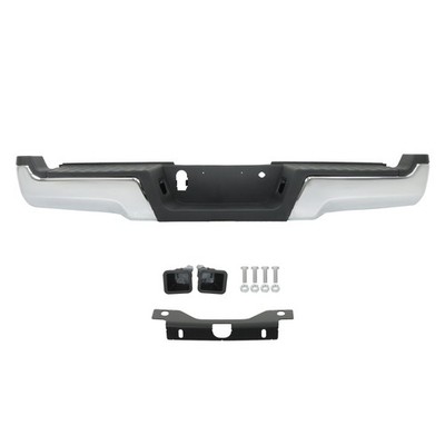 Chrome Rear Step Bumper Assembly For Ford F-250 F350 Super Duty 2017-22 W/o Park