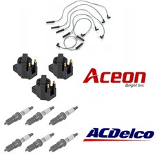 3x Ignition Coils Acdelco Spark Plugs Wires Set For Chevy Buick Pontiac 3.8l
