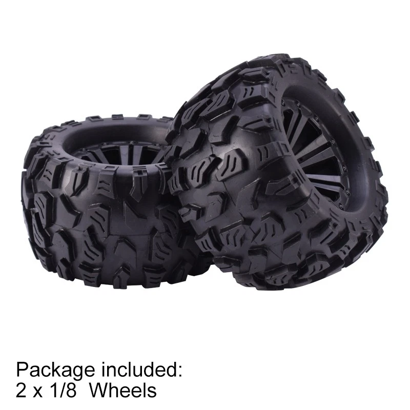 2pcs ZD Racing 12mm HEX 125mm Wheel Tire For 1/10 Monster Truck Off Road HPI HSP - Bild 2 von 4