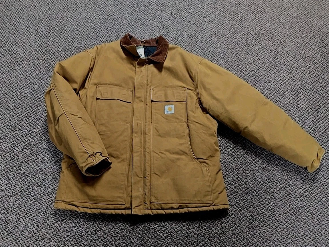 Carhartt Men’s Sz 46 Insulated/Quilted Duck Jacket ~Light Brown~