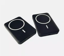 MyCharge Magnetic Wireless 5,000mAh Powerbank MP50KK-A (Black) -2 Pack