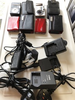 Joblot Digital Cameras & Chargers Leads Etc
