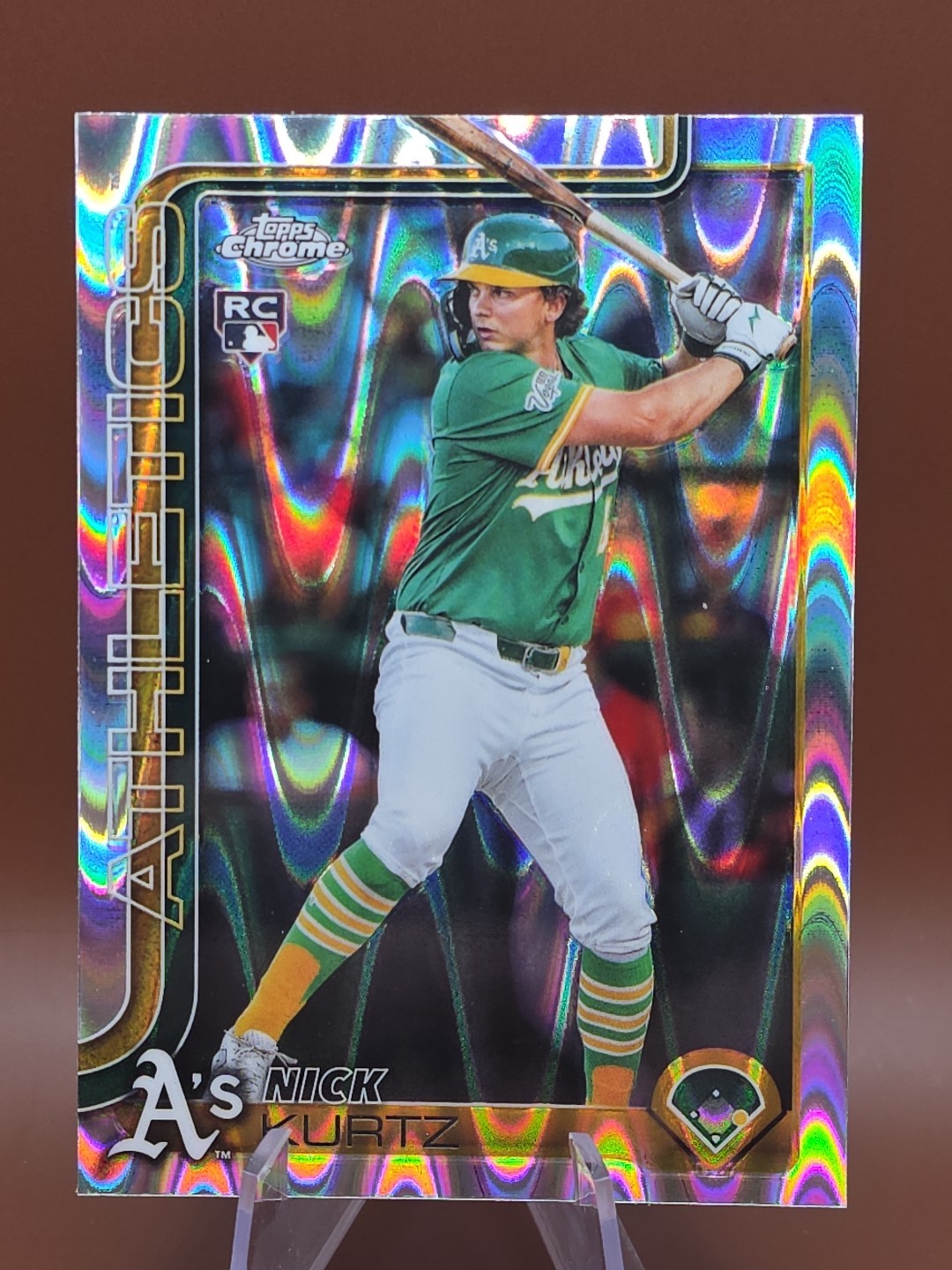 2025 Topps Chrome Update Nick Kurtz #USC178 (RC) RayWave Refractor
