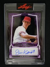 2025 Leaf Metal Sports Heroes - Base Auto Purple #BA-JK1 Jim Kaat #/6