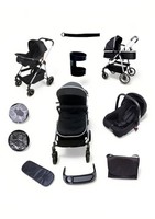 Parents & Peanuts 3 in 1 Baby Travel System Pram Pushchair with Infant Car Seat