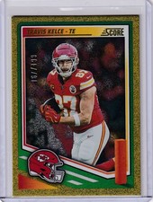 2025 Panini Score Travis Kelce 167/499 Dots Gold #232 - Chiefs