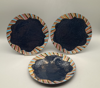 Rosenthal Blue hour 3 Kuchenteller 19 cm Johann van Loon 1987-93 Porzellan