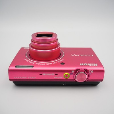 Mint] Nikon Coolpix S6200 Pink 16MP Digital Camera 10x w/Battery