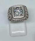 Vintage men's ring sterling silver 925 Size 7 .Weight 6.19 g. Ukrainian jewelry.