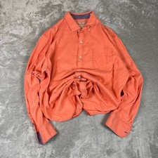 Tommy Bahama Jeans Mens Shirt Sz XLarge Flannel Button Down salmon