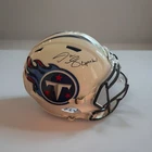 Derrick Mason Signed Titans Full Size Replica Helmet “Super Bowl” Inscribed