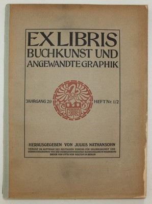 1919 Nathanson Exlibris Book Art and Applied Graphics Volume 29 Issue No. 1/2