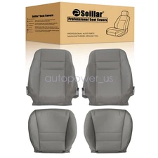 For 2003 2004 2005 2006 2007 Honda Accord Sedan Driver Passenger Seat Cover Gray