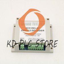 New AC110-220V Relay Switch 4 Channel DMX512 DMX Relay Controller W/ Case 1PCS