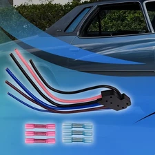 Power Window Switch Pigtail 6Way Connector Plug Wire Fits 1980'sGM Single Switch