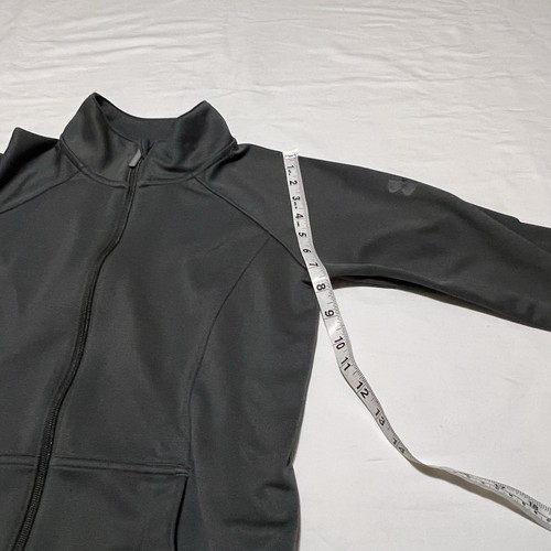 Under Armour All Season Gear Jacket Women’s XS Charcoal Gray Full Zip Mock - Picture 10 of 14