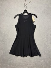 NWT Nike Womens NikeCourt Dri-Fit Victory Tennis Dress Sz Small FQ1780-010 BLACK