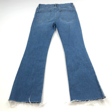 FRAME Le Crop Mini Boot 27 Fits 27W 26L Mid Rise Denim Raw Hem Cut Off Jeans